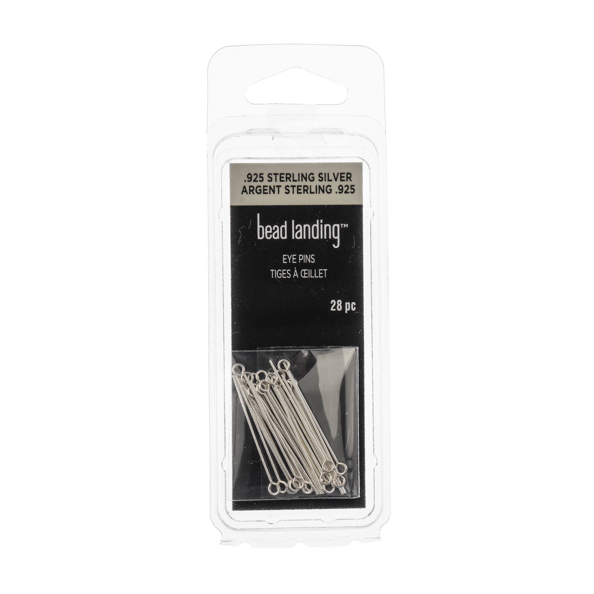 1" Sterling Silver Eye Pins, 28ct. by Bead Landing™